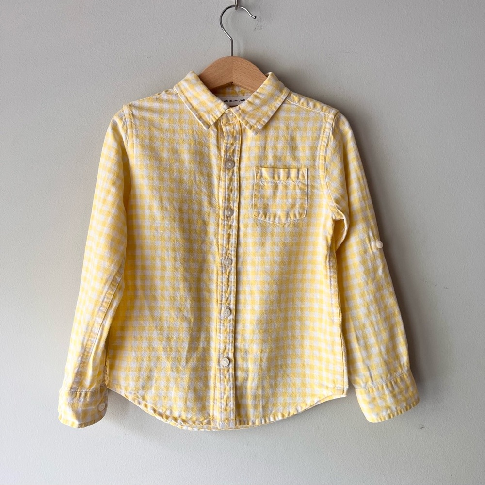 Janie and Jack Plaid Button Down Shirt
